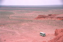 Bus in the Gobi
